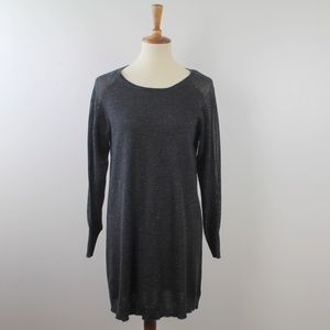 Eileen Fisher Sweater Knit Metallic Fleck Dress S